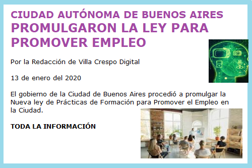 LEY CAPACITACION Y EMPLEO
